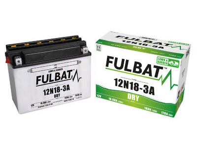 FULBAT Battery Dry - 12N18-3A, With Acid Pack
