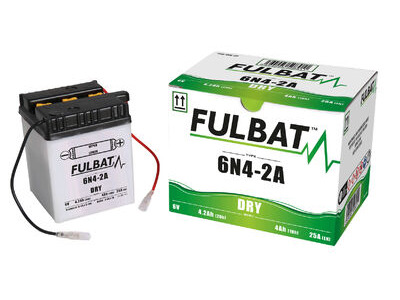 FULBAT Battery Dry - 6N4-2A, With Acid Pack