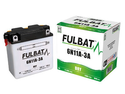 FULBAT Battery Dry - 6N11A-3A, With Acid Pack