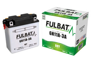 FULBAT Battery Dry - 6N11A-3A, With Acid Pack 