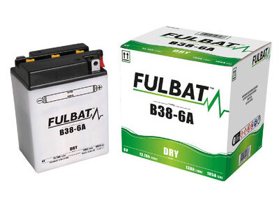 FULBAT Battery Dry - B38-6A, With Acid Pack