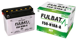 FULBAT Battery Dry - F50-N18A-A , With Acid Pack 