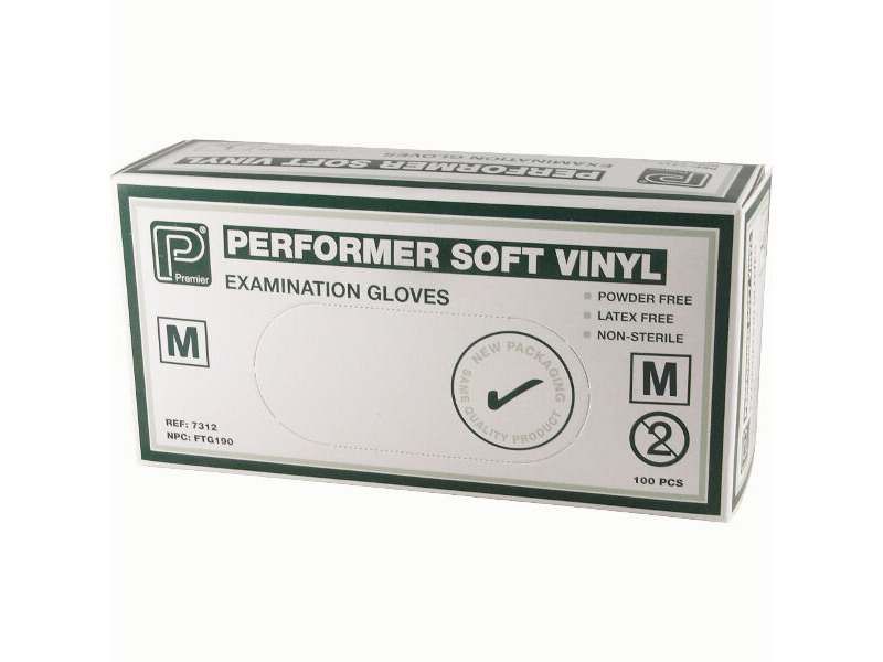 GRANVILLE Soft Vinyl Gloves X Lar 100 per box click to zoom image