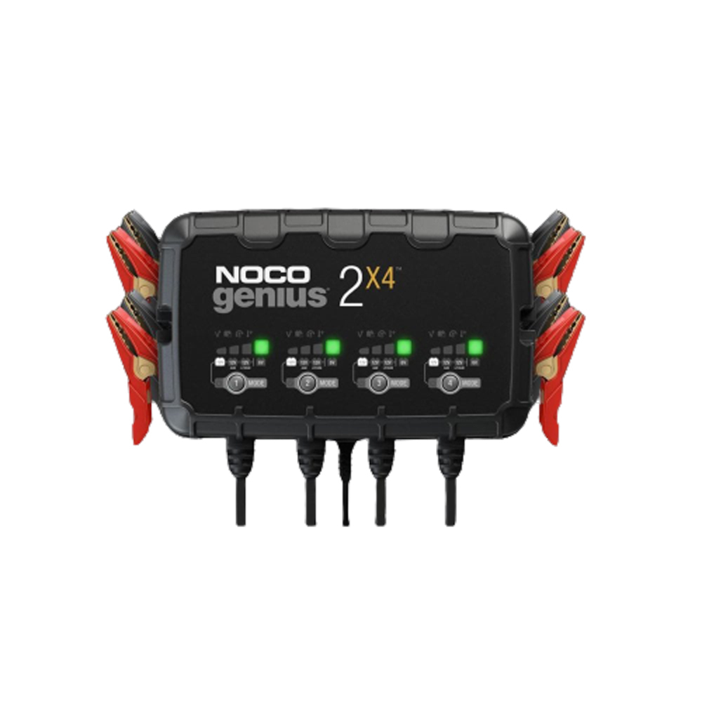 NOCO GENIUS 8A 4-Bank smart battery charger and maintainer :: £237.50 ::  Motorcycle Accessories :: BATTERY CARE :: WHATEVERWHEELS LTD - ATV,  Motorbike & Scooter Centre - Lancashire's Best For Quad, Buggy