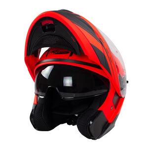 NITRO Helmet Nitro F350 Analog Dvs Satin Black/Red/Gun click to zoom image