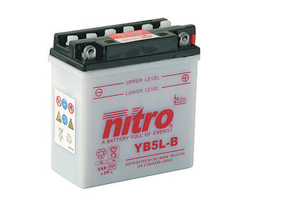 NITRO BATT YB5L-B open with acid pack (CB5LB)