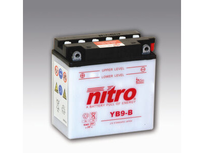 NITRO BATT YB9-B open with acid pack (CB9B)