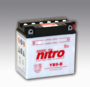 NITRO BATT YB9-B open with acid pack (CB9B) 