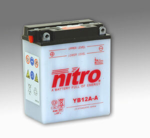 NITRO BATT YB12A-A open with acid pack (CB12AA) 