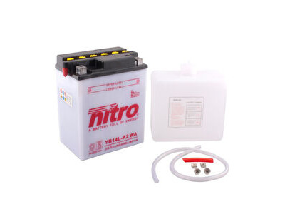 NITRO BATT YB14L-A2 open with acid pack (CB14LA2)