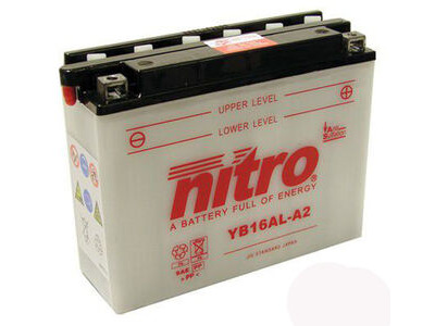NITRO BATT YB16AL-A2 open with acid pack (CB16ALA2)