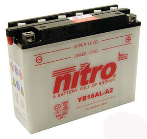 NITRO BATT YB16AL-A2 open with acid pack (CB16ALA2) 