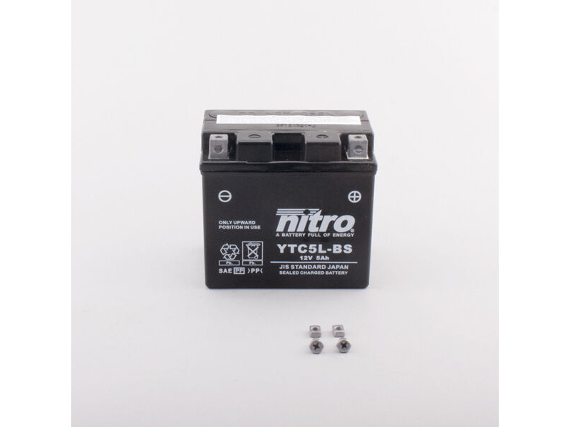 NITRO BATT YTC5L-BS AGM closed GEL (YTX5LBS) click to zoom image