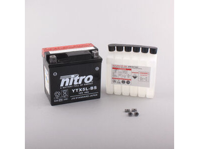 NITRO BATT YTX5L-BS AGM open with acid pack (GTX5L-BS)