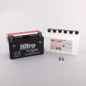 NITRO BATT YT7B-BS AGM open with acid pack (GT7B-BS) 