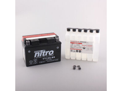 NITRO BATT YT12A-BS AGM open with acid pack (GT12A-BS)