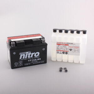 NITRO BATT YT12A-BS AGM open with acid pack (GT12A-BS) 