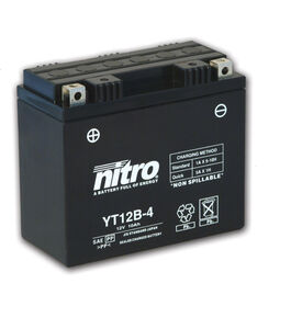 NITRO BATT YT12B-4 AGM closed GEL (GT12B-4) 