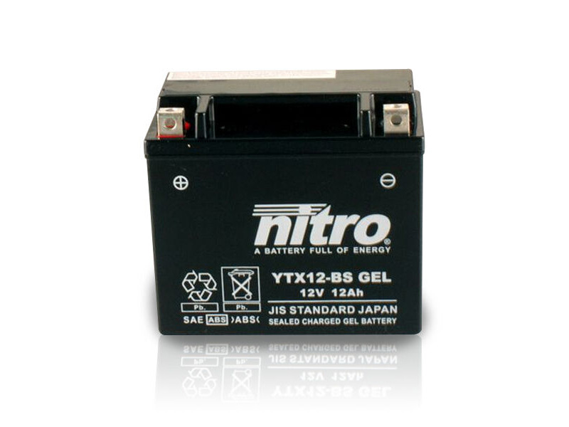 NITRO BATT YTX12BS AGM closed GEL (GTX12BS) click to zoom image