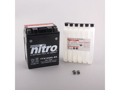 NITRO BATT YTX14AHL-BS AGM open with acid pack (GTX14AHL-BS)