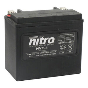 NITRO BATT Nitro Bettery Sealed HVT04 (YB16LB) Harley 65989-90 (2) 