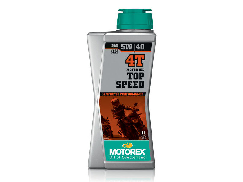 MOTOREX Top Speed 4T Synthetic High Performance JASO MA2 5w/40 1L click to zoom image