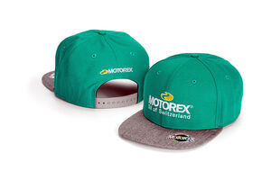 MOTOREX Snapback Baseball Cap Green/Grey One Size 