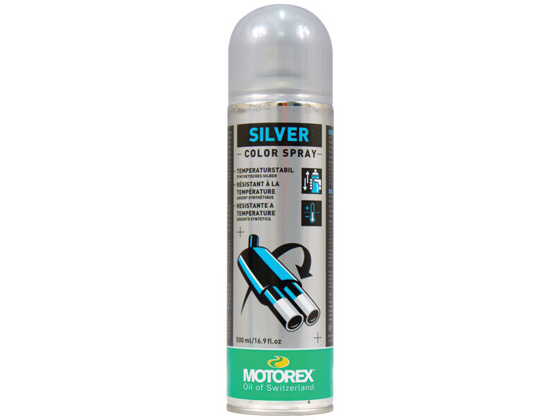 MOTOREX Silver Colour Spray (+400C) Aerosol 500ml click to zoom image