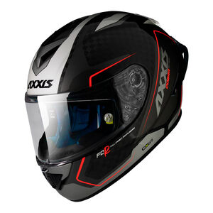 AXXIS Cobra Rage A2 Gloss Pearl Grey Carbon Inc Free Dark Visor+Pinlock - Special Order 