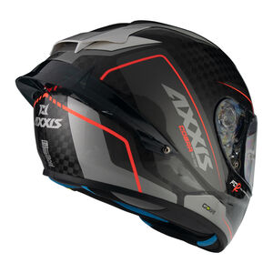 AXXIS Cobra Rage A2 Gloss Pearl Grey Carbon Inc Free Dark Visor+Pinlock - Special Order click to zoom image