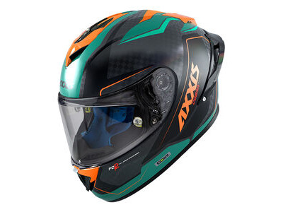 AXXIS Cobra Rage A16 Gloss Green Carbon Inc Free Dark Visor+Pinlock - Special Order