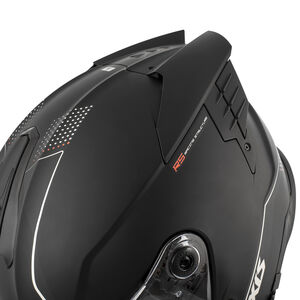 AXXIS Hawk Evo SV Solid A1 Matt Black Helmet Inc Race Spoiler click to zoom image