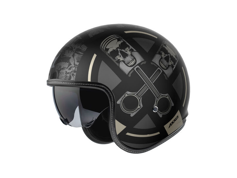 AXXIS Hornet SV Skull B1 Matt Black click to zoom image