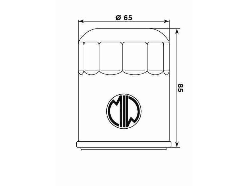 MIW Filter Oil A11001 (HF621) click to zoom image