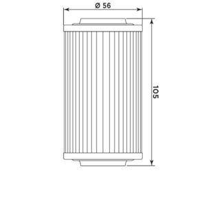 MIW Oil Filter BO14001 (HF556) click to zoom image