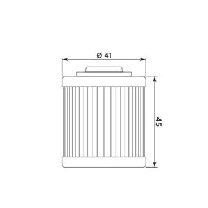 MIW Oil Filter BO14002 (HF560) click to zoom image