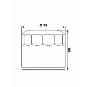 MIW Oil Filter BU10002 (HF171) click to zoom image