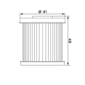 MIW Oil Filter DA16002 (HF168) click to zoom image