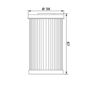 MIW Oil Filter DA16003 (HF169) 