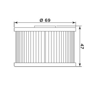 MIW Oil Filter H1018 (HF114) click to zoom image