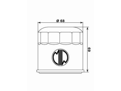 MIW Oil Filter HY19002 (HF682)