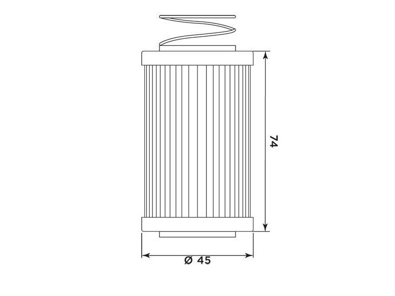 MIW Oil Filter MV21002 (HF567) click to zoom image