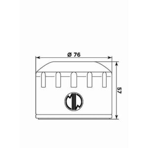 MIW Oil Filter P5002 (HF184) click to zoom image