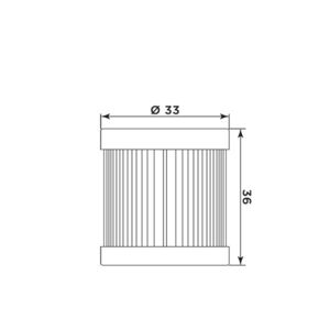 MIW Oil Filter P5005 (HF181) click to zoom image