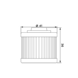 MIW Oil Filter P5011 (HF186) click to zoom image