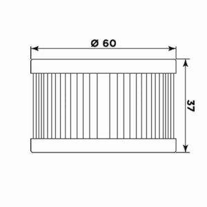 MIW Oil Filter S3006 (HF137) click to zoom image