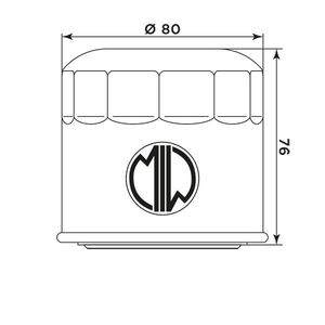 MIW Oil Filter S3007 (HF134) click to zoom image