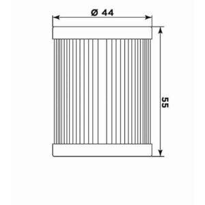 MIW Oil Filter S3008 (HF132) click to zoom image