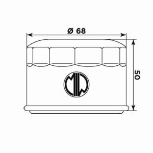 MIW Oil Filter Y4011 (HF147) click to zoom image