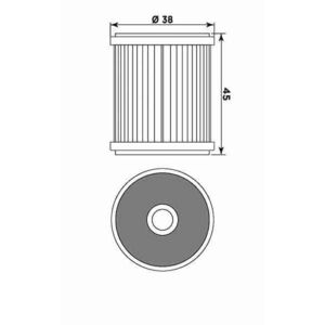 MIW Oil Filter Y4015 (HF142) click to zoom image